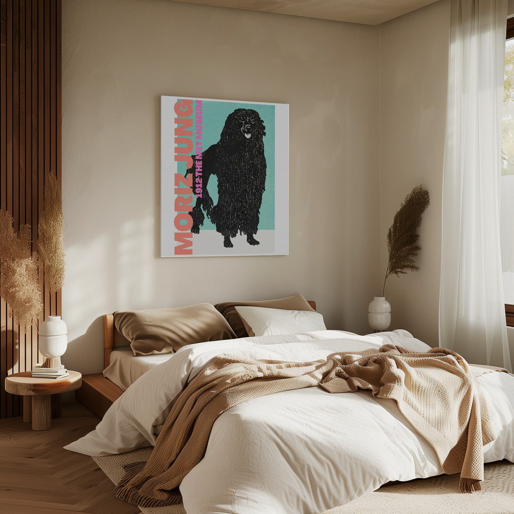 Stylized Black Dog | Canvas