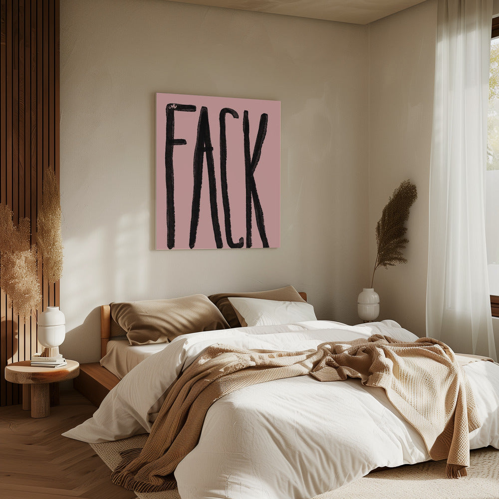 Bold Black Expression | Canvas