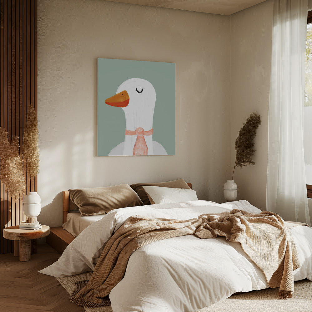 Goose in a Tie | Canvas