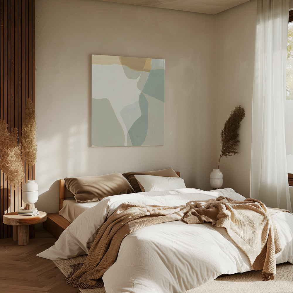 Abstract Shapes in Soft Neutral Tones | Canvas