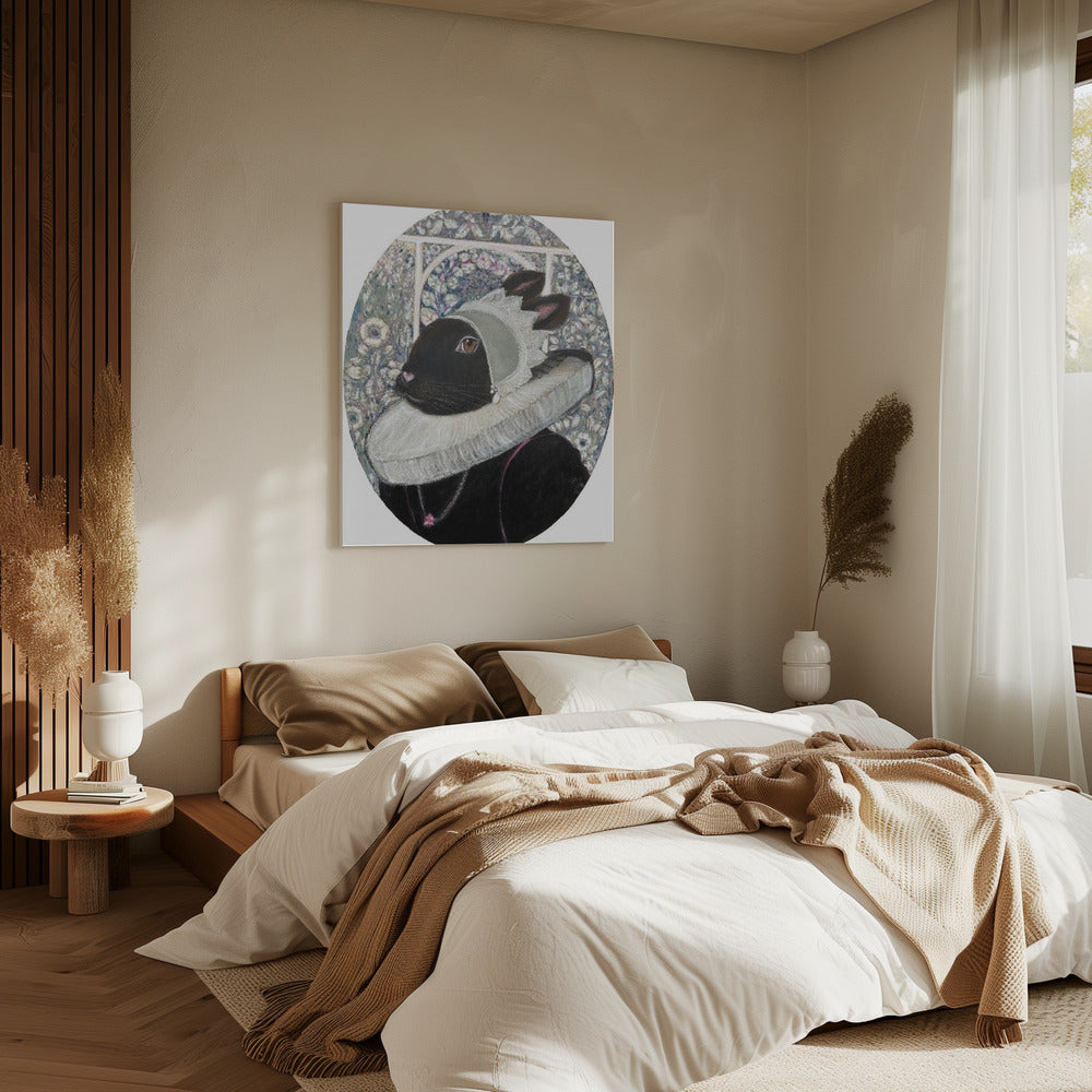 Regal Rabbit Portrait | Canvas