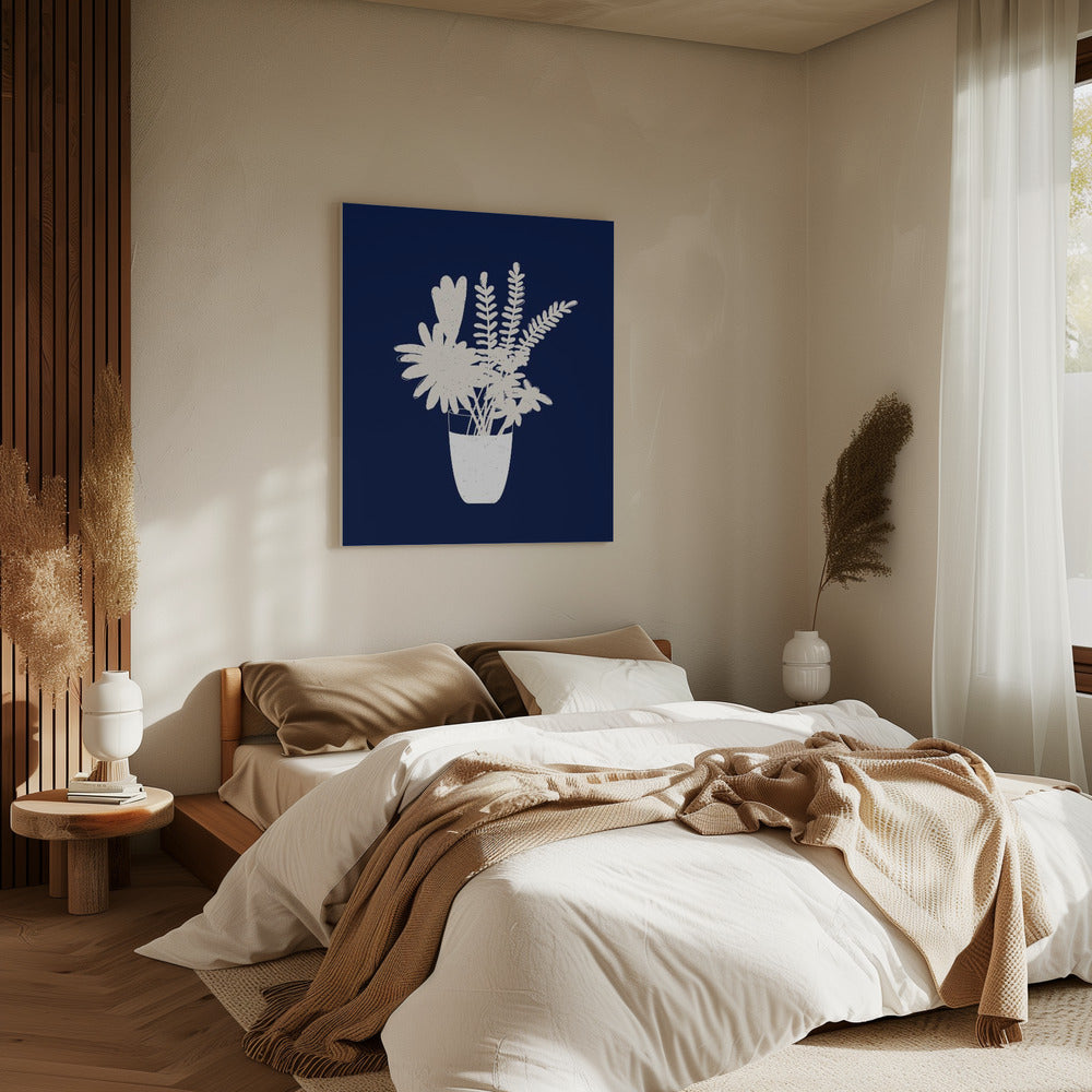 Sepia Floral Silhouette | Canvas