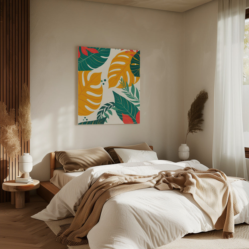 Golden Tropics Vibes | Canvas