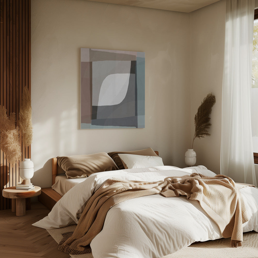 Geometric Shapes and Muted Earth Tones | Canvas