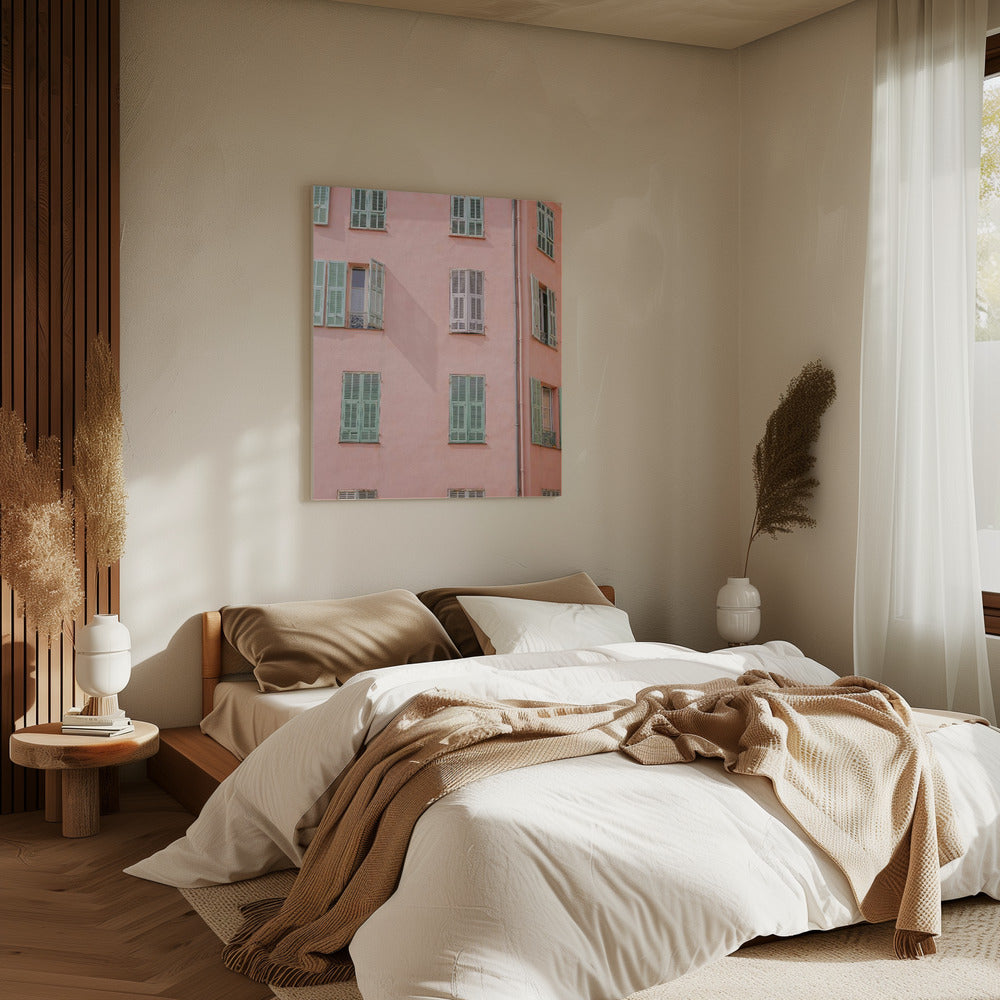 Pink Building | Canvas