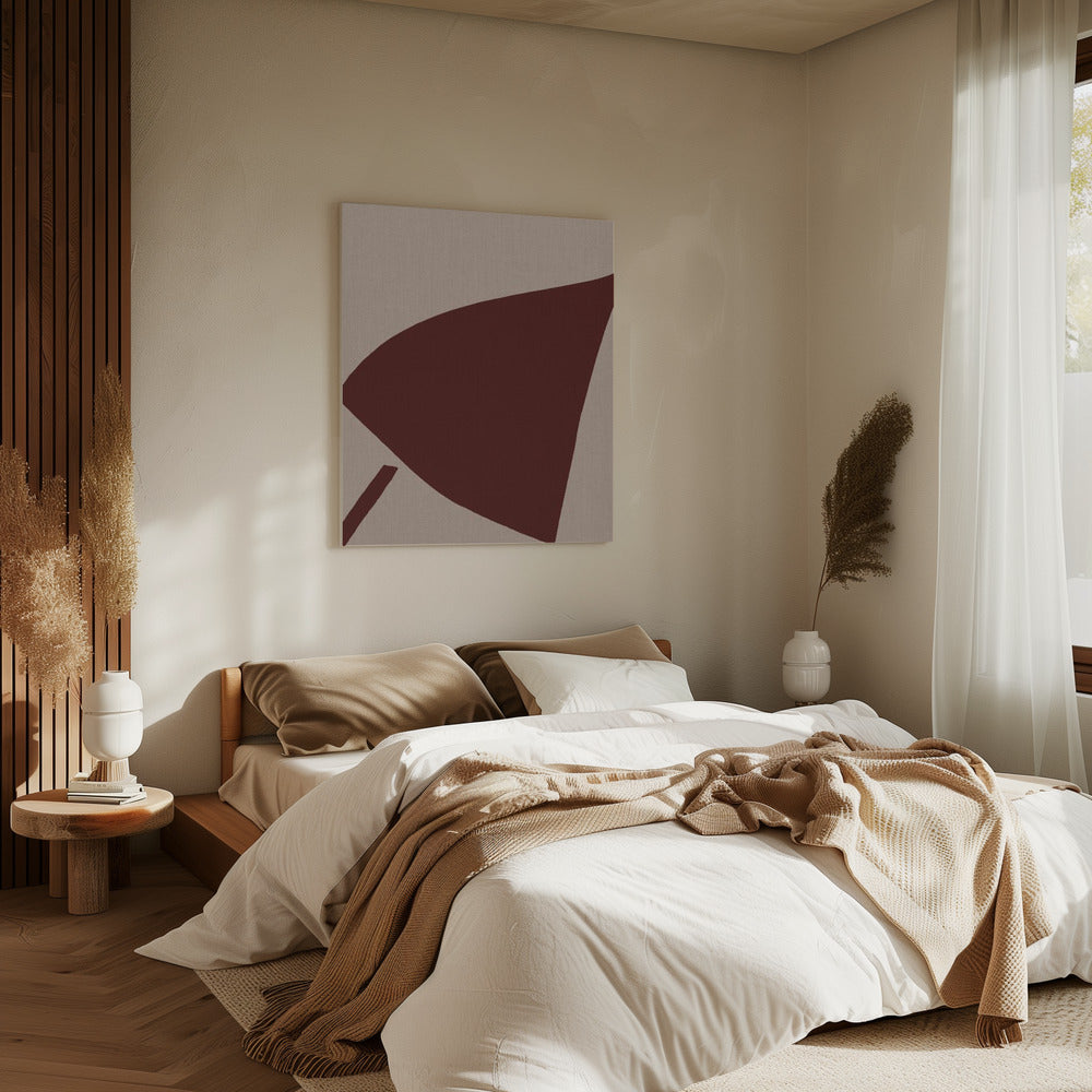 Red Geometric Composition | Canvas