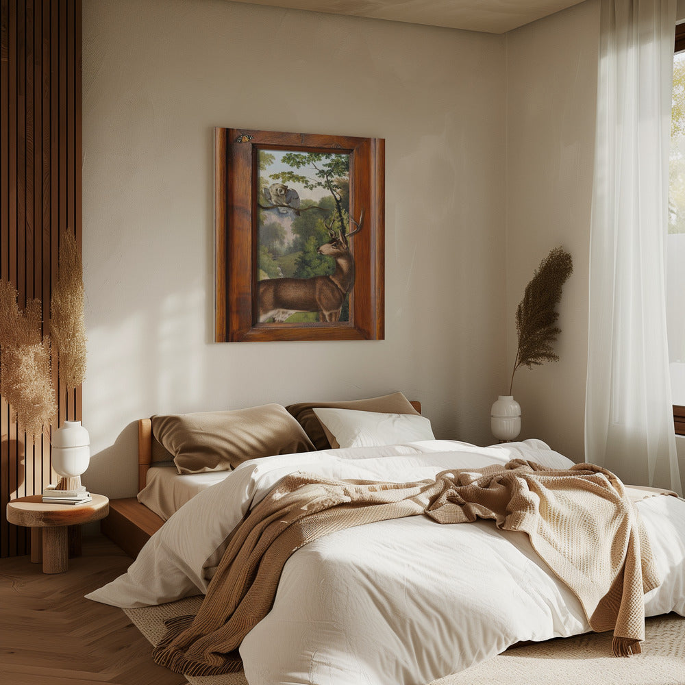 Tales of Owls and Deer | Canvas