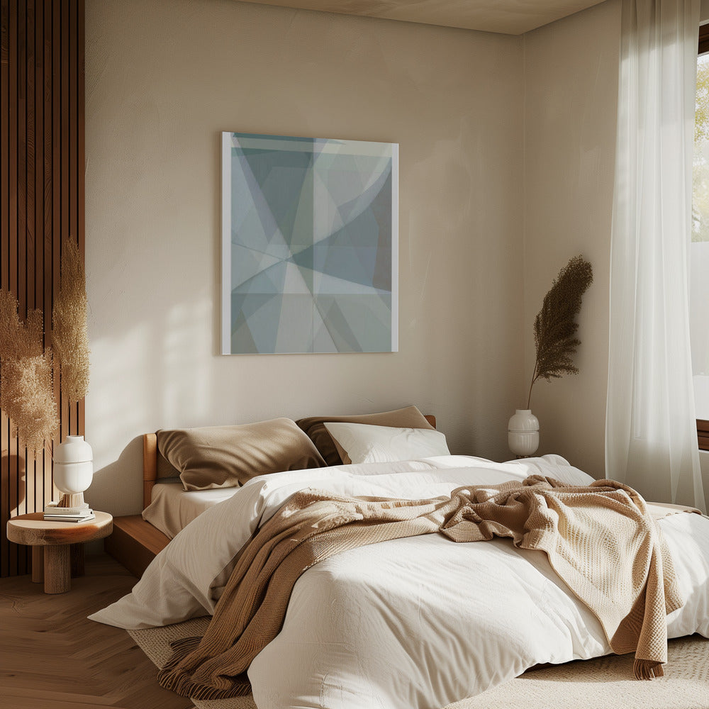 Soft Pastel Shades Forming Geometric Shapes | Canvas