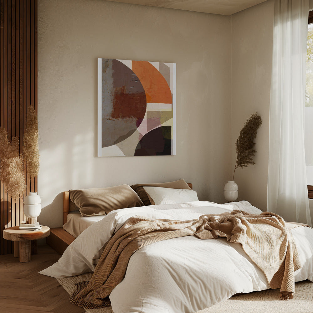 Bold Geometric Shapes And Earthy Tones | Canvas
