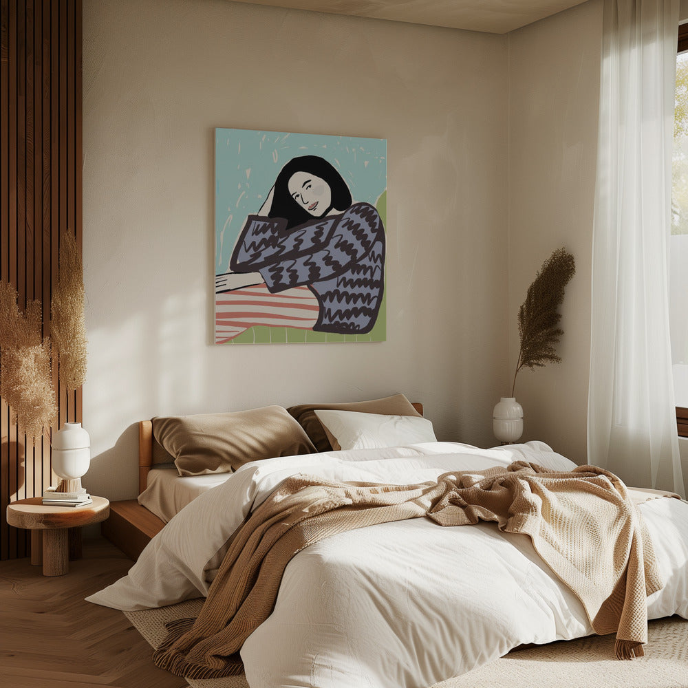 Lady SITTING | Canvas