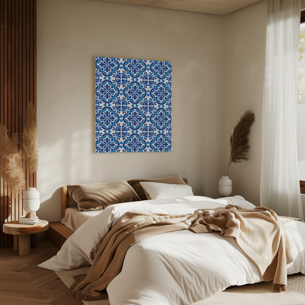 Azulejos Azules Oscuros | Canvas