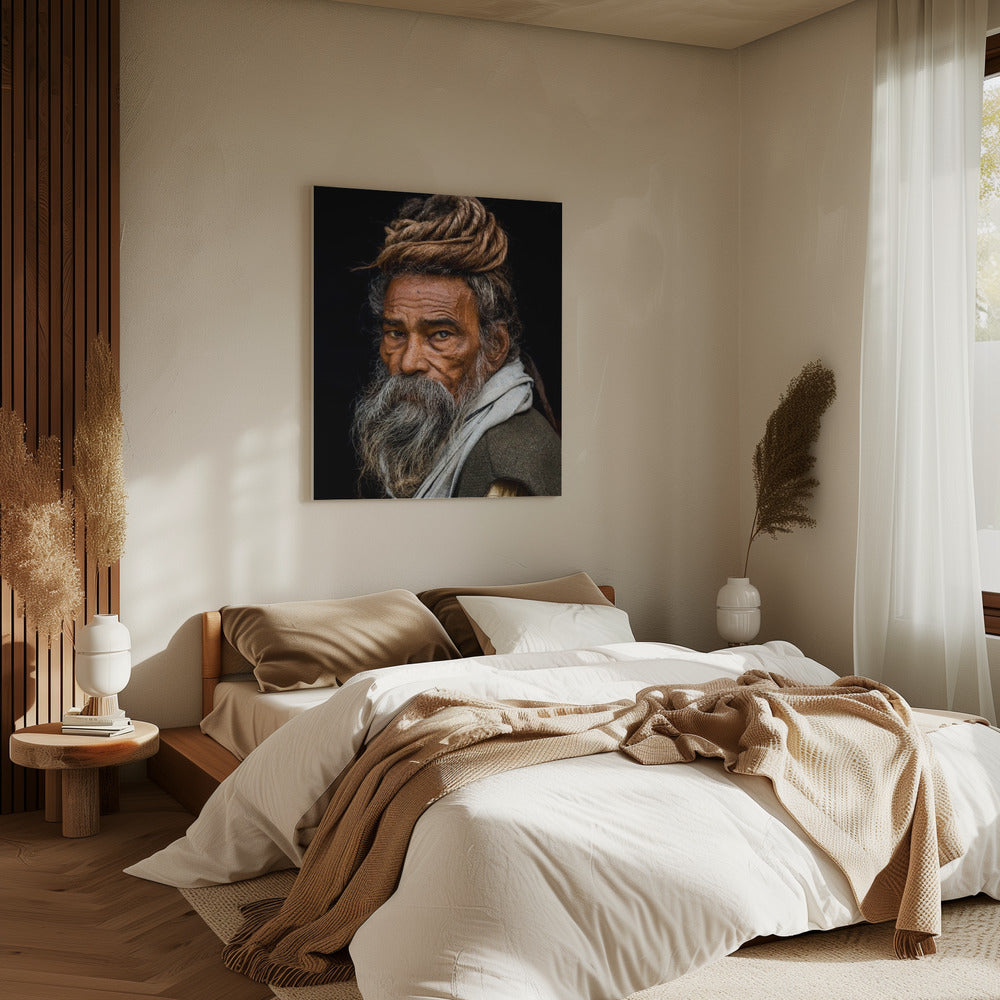 Portrait of a Sadhu... | Canvas