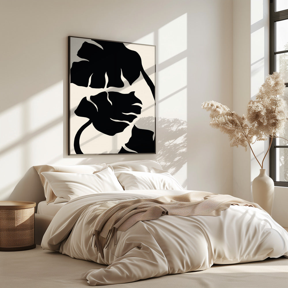 Monstera Black | Poster