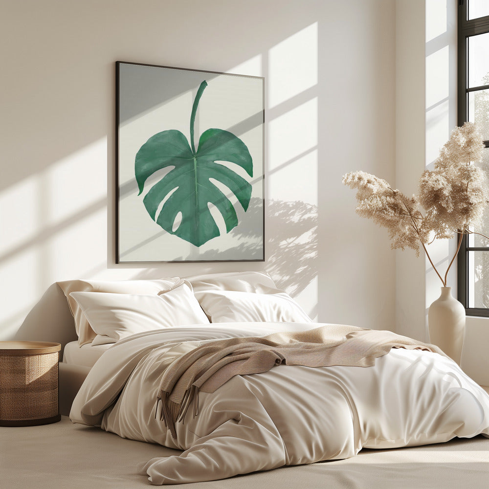 Monstera Aqua 05 | Poster