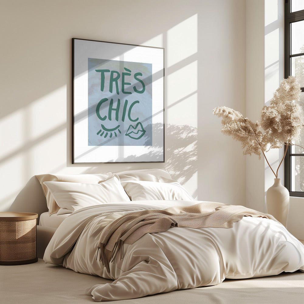 Très Chic Blue Frame | Poster