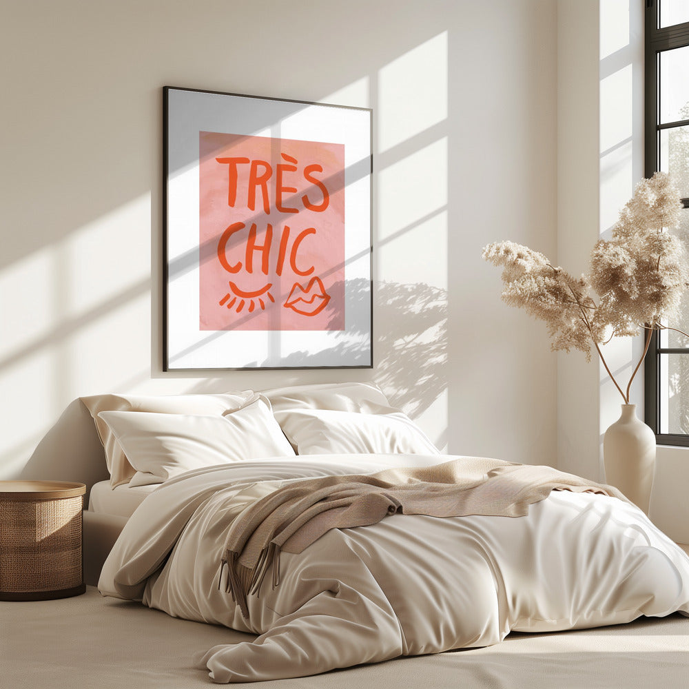 Très Chic Pink Frame | Poster