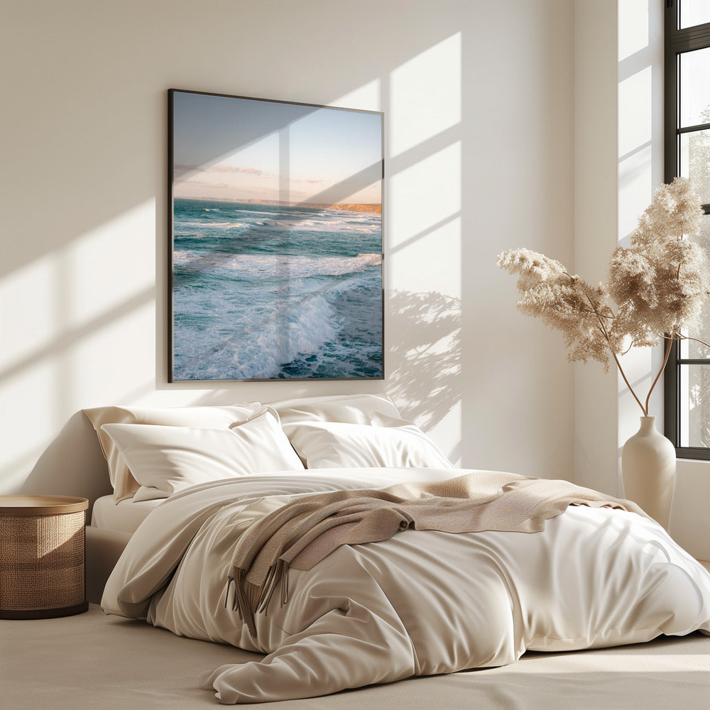 Praia Bordeira waves Portugal | Poster