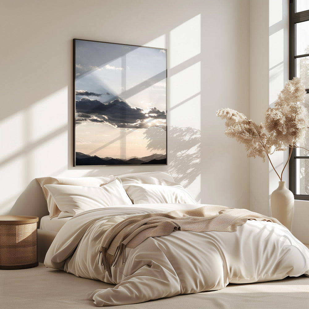 Mountain Landscape With Dramatic Clouds | Poster