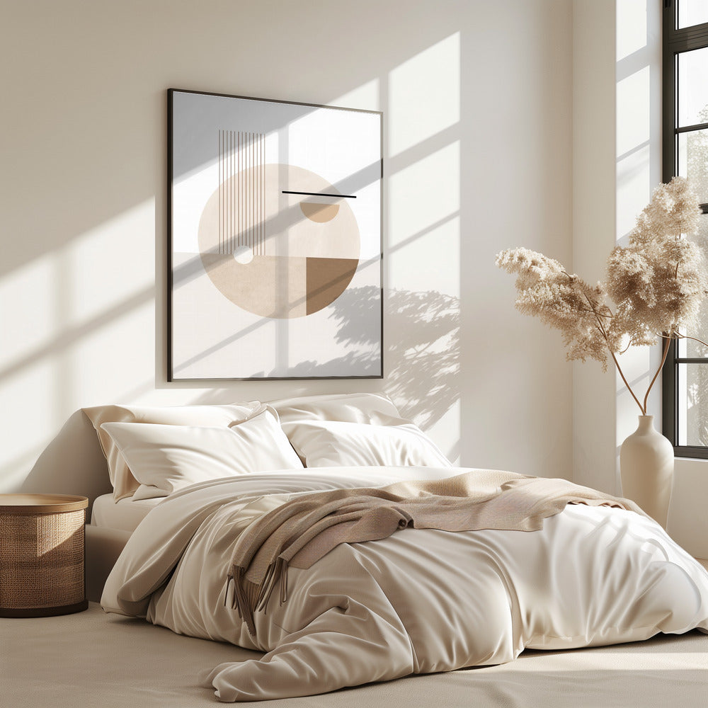 Neutral Semicircles Poster | Poster