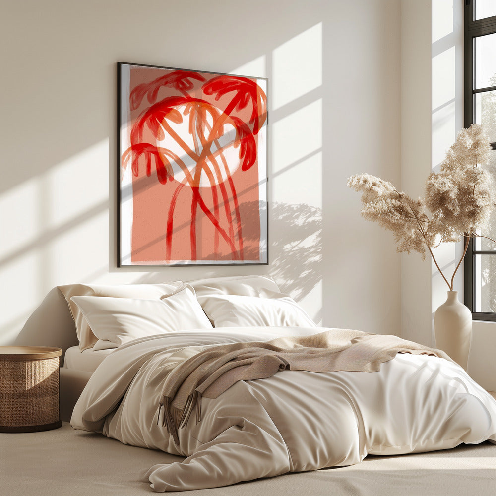 Crimson Palms | Poster