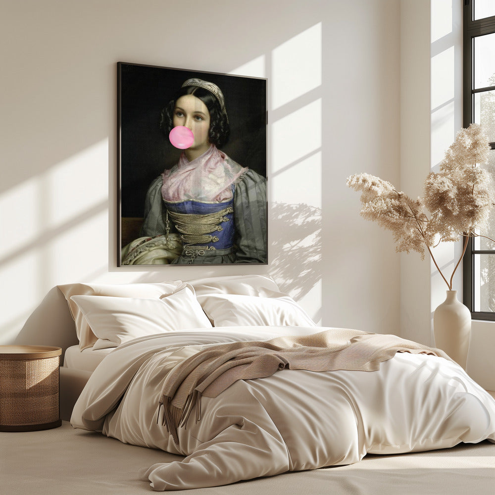 Bubble Gum Portrait | Poster