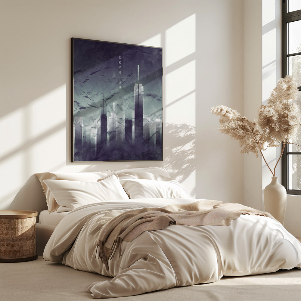 Graphic Art SKYHIGH Vintage Look | Poster