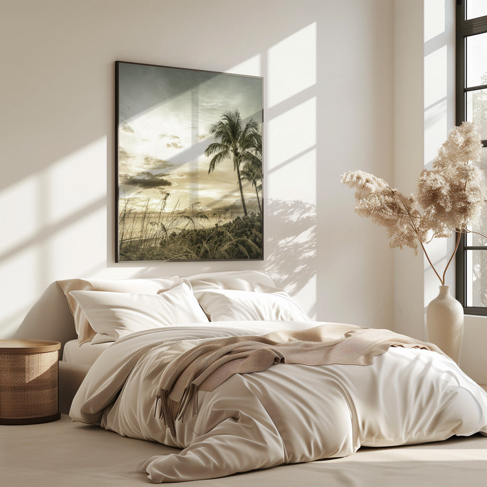 BONITA BEACH Vintage Sunset | Poster