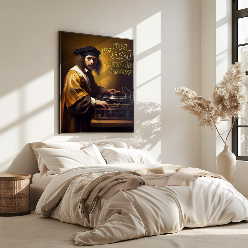 Old Vinyl Sounds Better | Poster