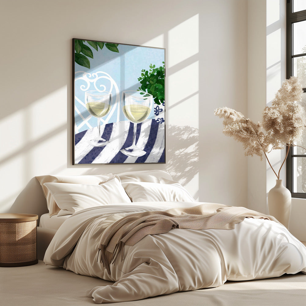 White wine under the tree | Poster