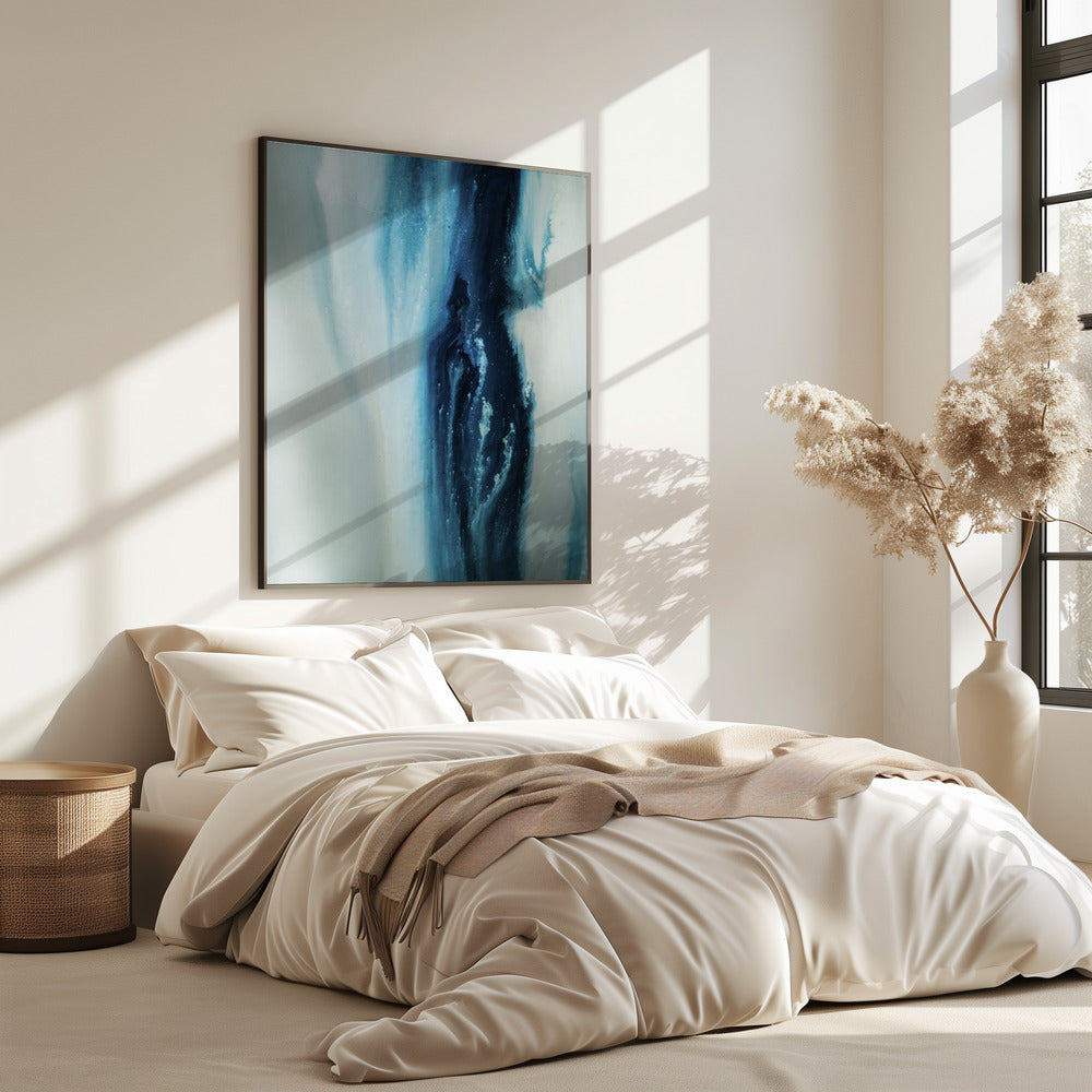 Flowing - Deep Blue | Poster