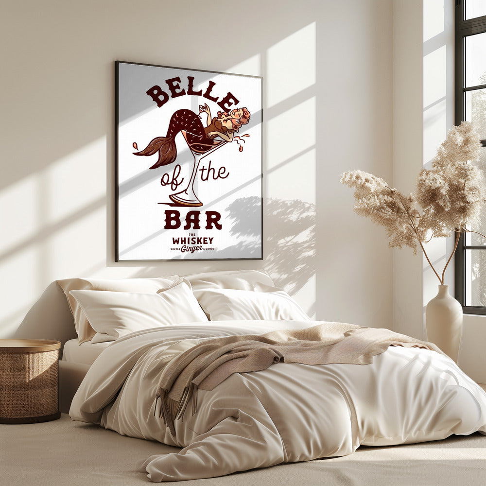 Belle Of The Bar Mermaid Pin Up Art | Poster