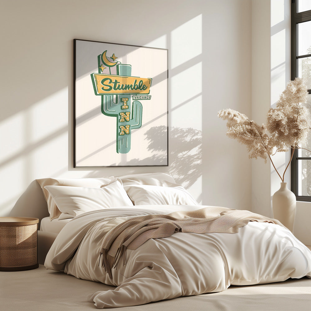 Stumble Inn Southwestern Roadside Motel Art | Poster