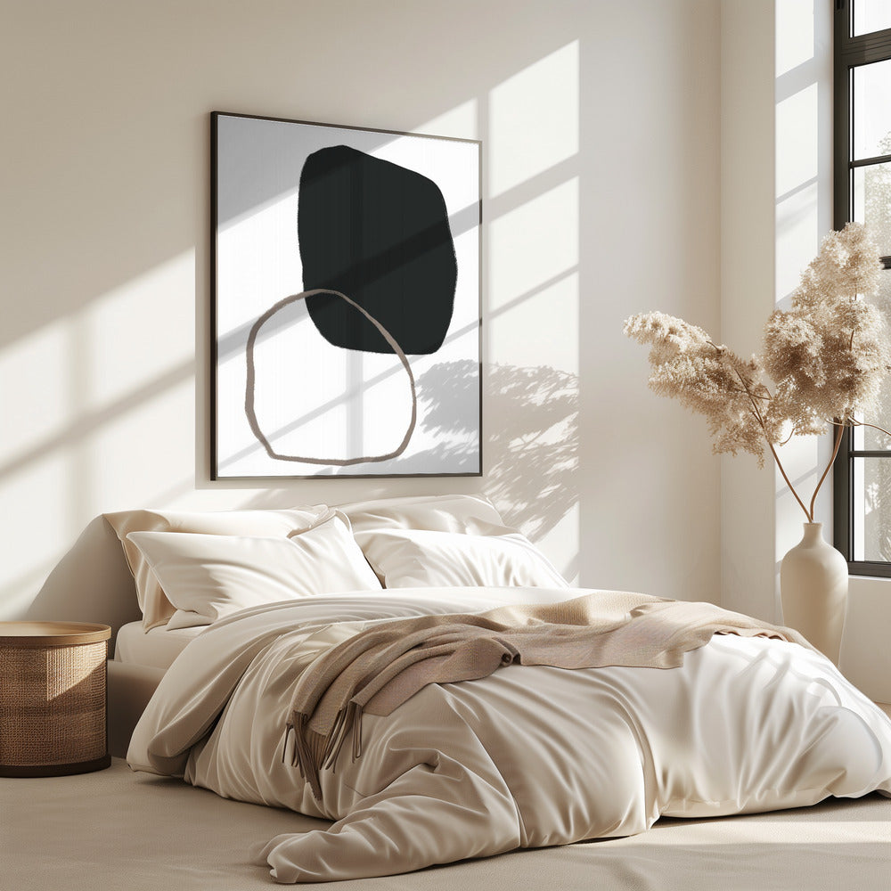 Black Organic Shape | Poster