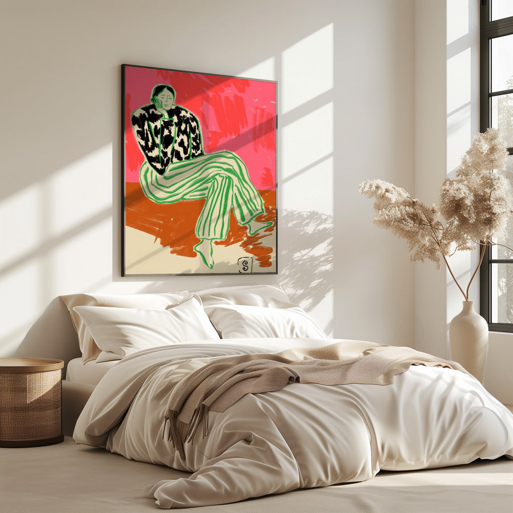 Calm Woman Portrait | Poster