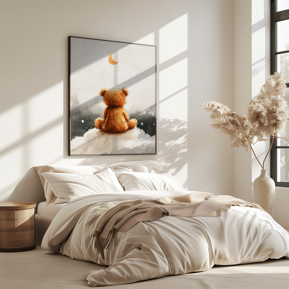Moonlit Bear Dreams | Poster