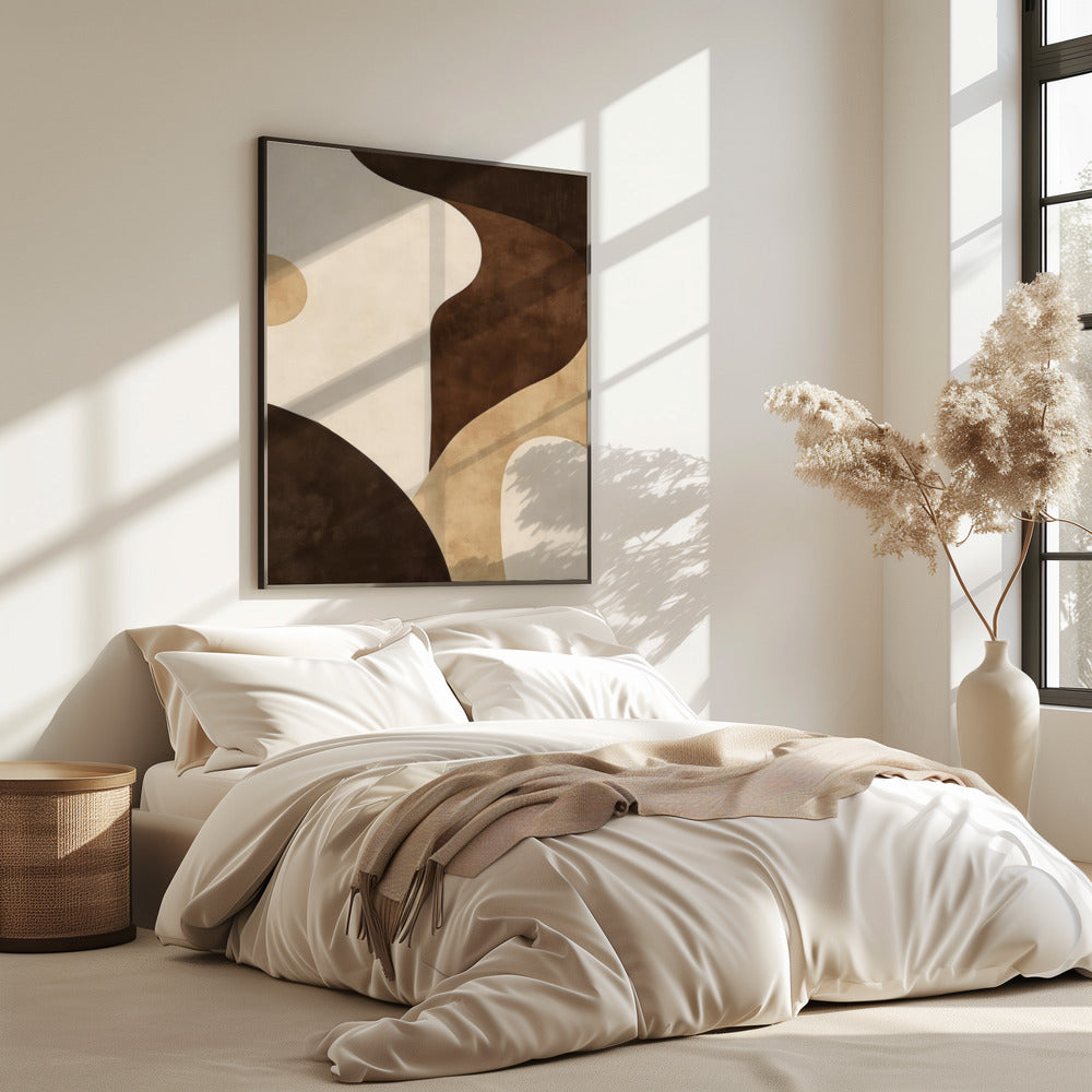 Brown Tones Geometric 2 | Poster