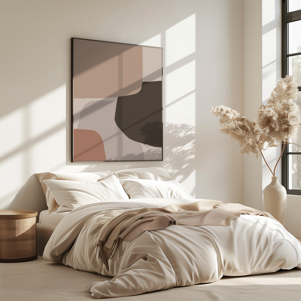 Organic Shapes in Earthy Tones | Poster