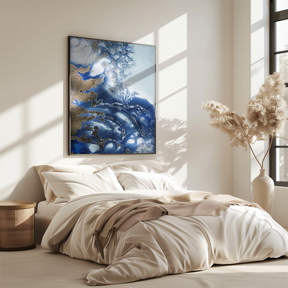 Peaceful - Ocean Wave Waltz - Oceanic textures | Poster