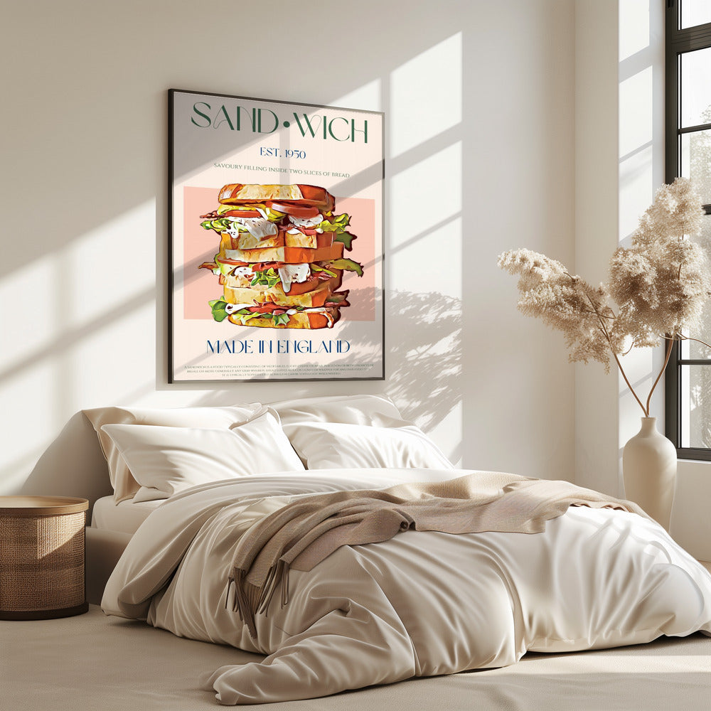 Classic Sandwich Made In England | Poster
