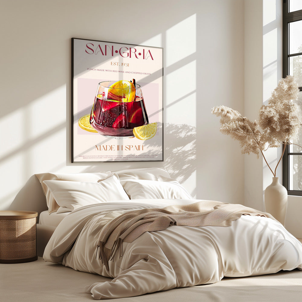 A Glass Filled With Red Wine | Poster