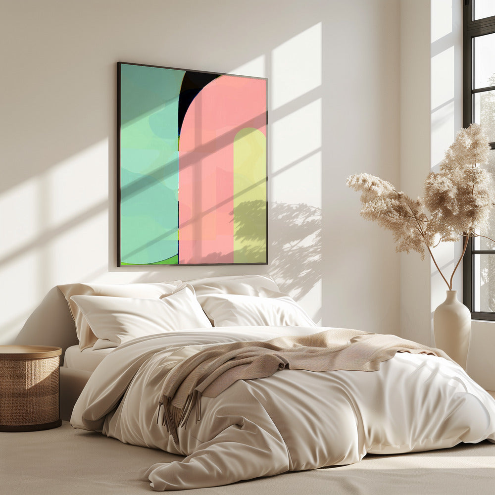 Pastel Curves | Poster