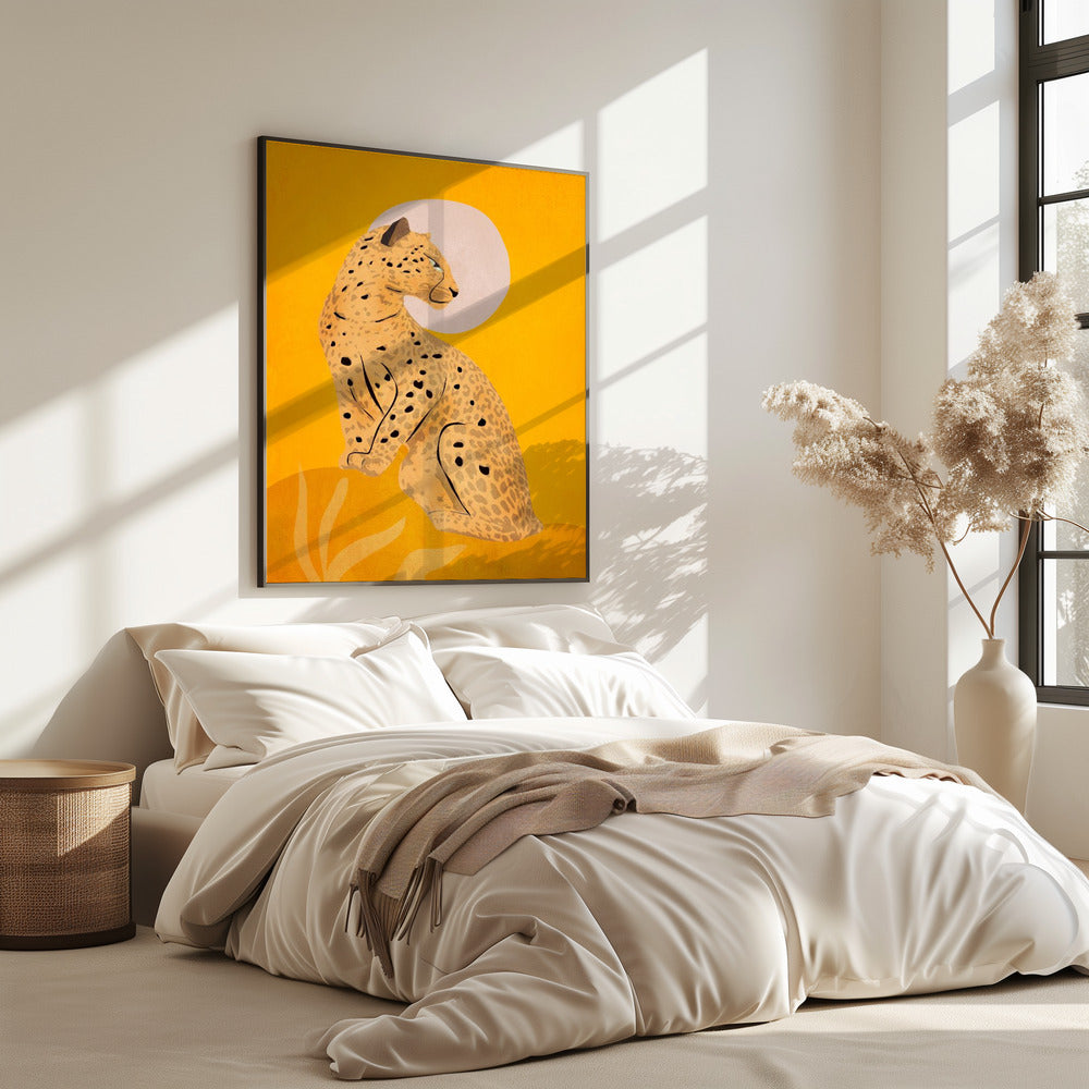 Golden Graceful Cheetah | Poster
