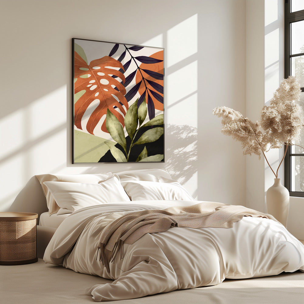 Abstract Art Tropical Leaves | Poster