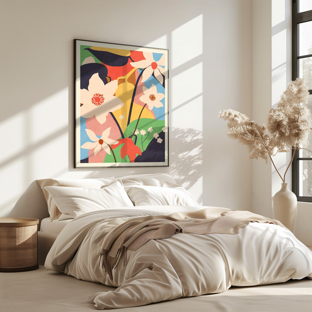Abstract Art Landscape Flowers | Poster