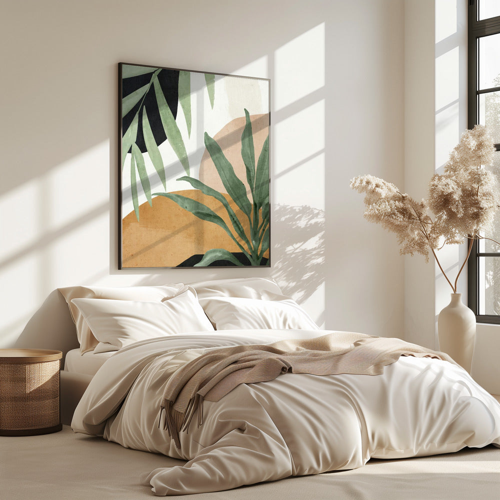 Abstract Art Tropical Leaves | Poster