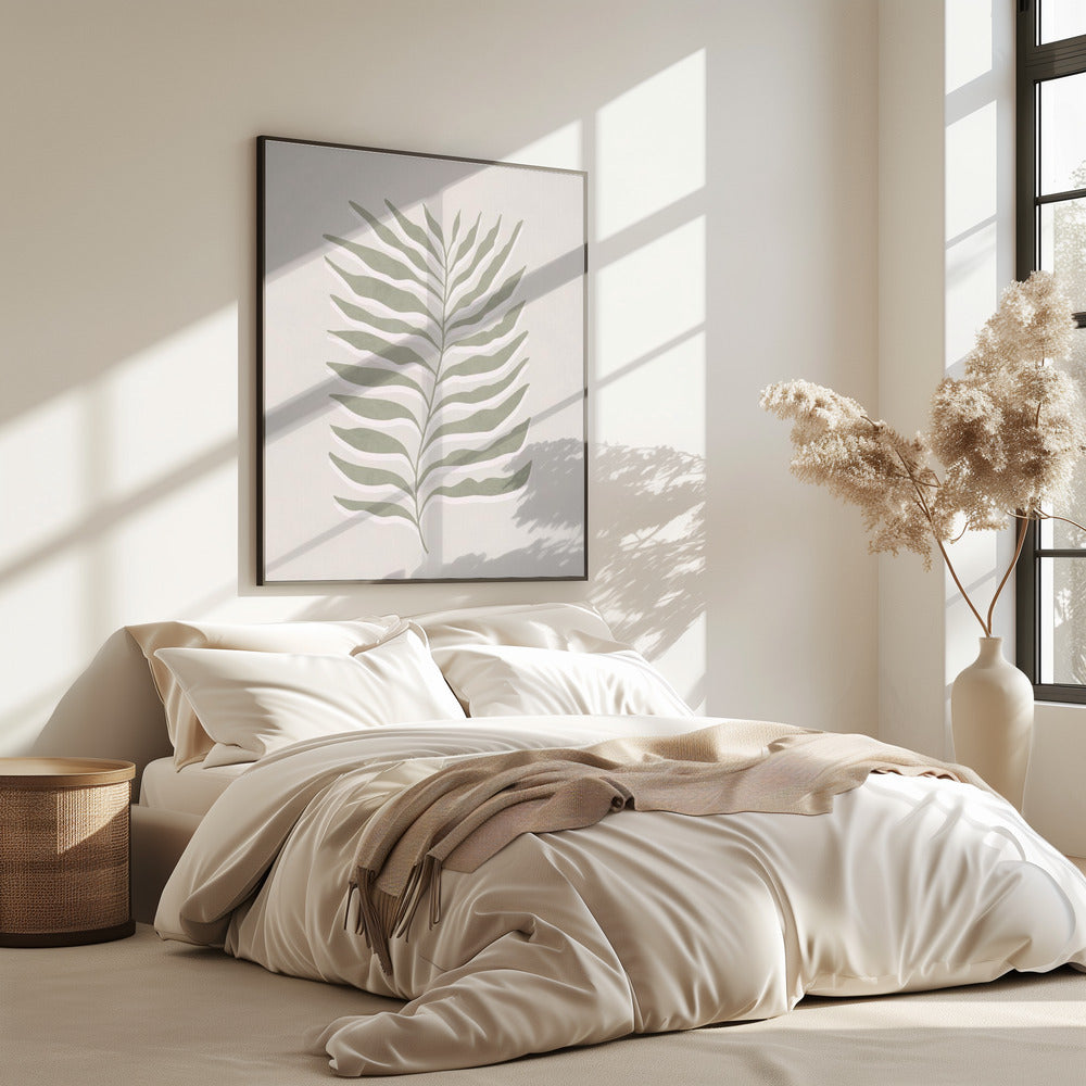 Olive Green Leaf | Poster