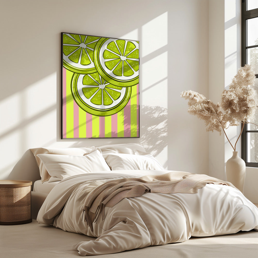 Lime On Pink | Poster