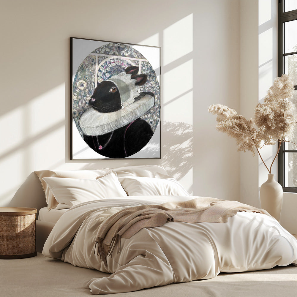 Regal Rabbit Portrait | Poster