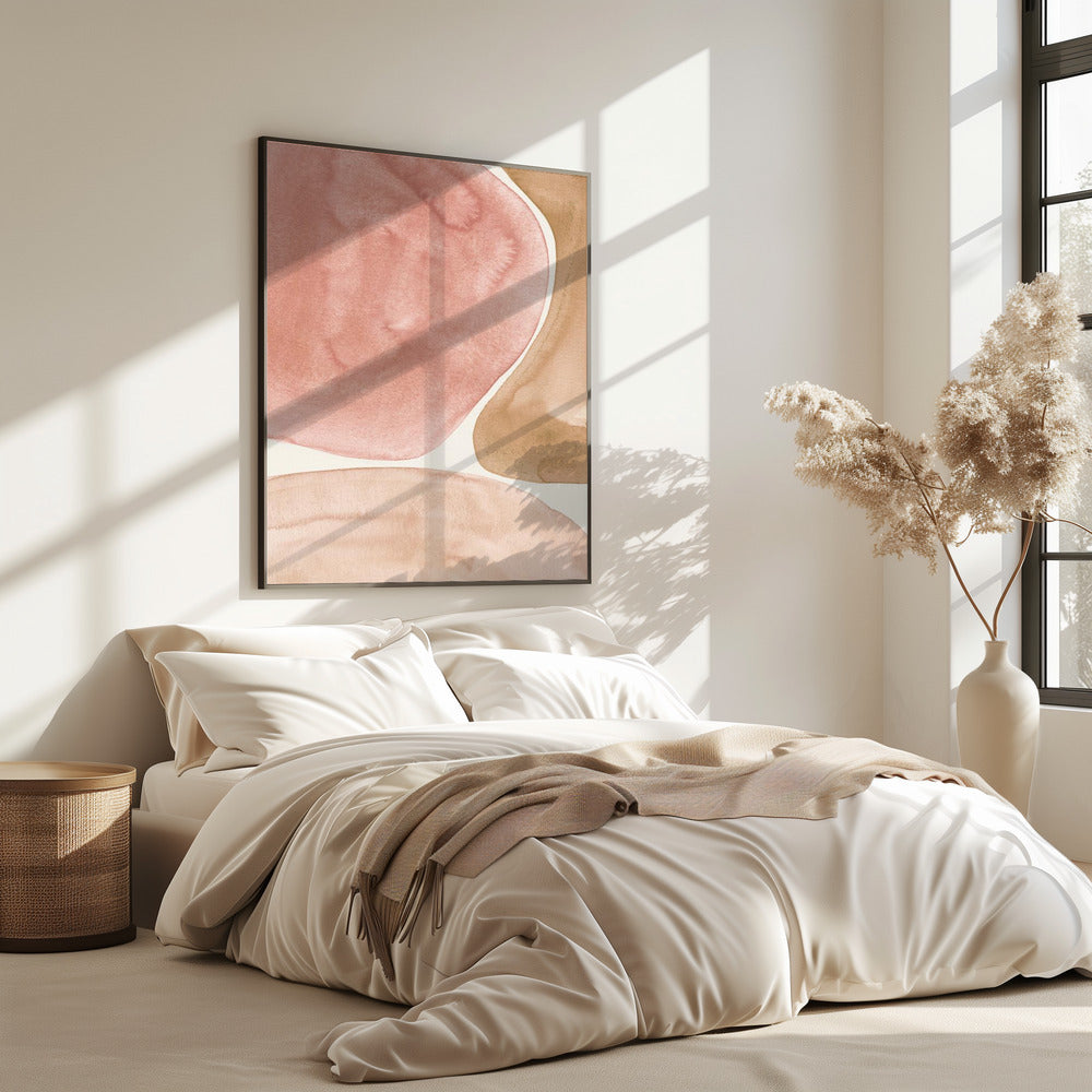 Organic Shapes in Earthy Tones | Poster