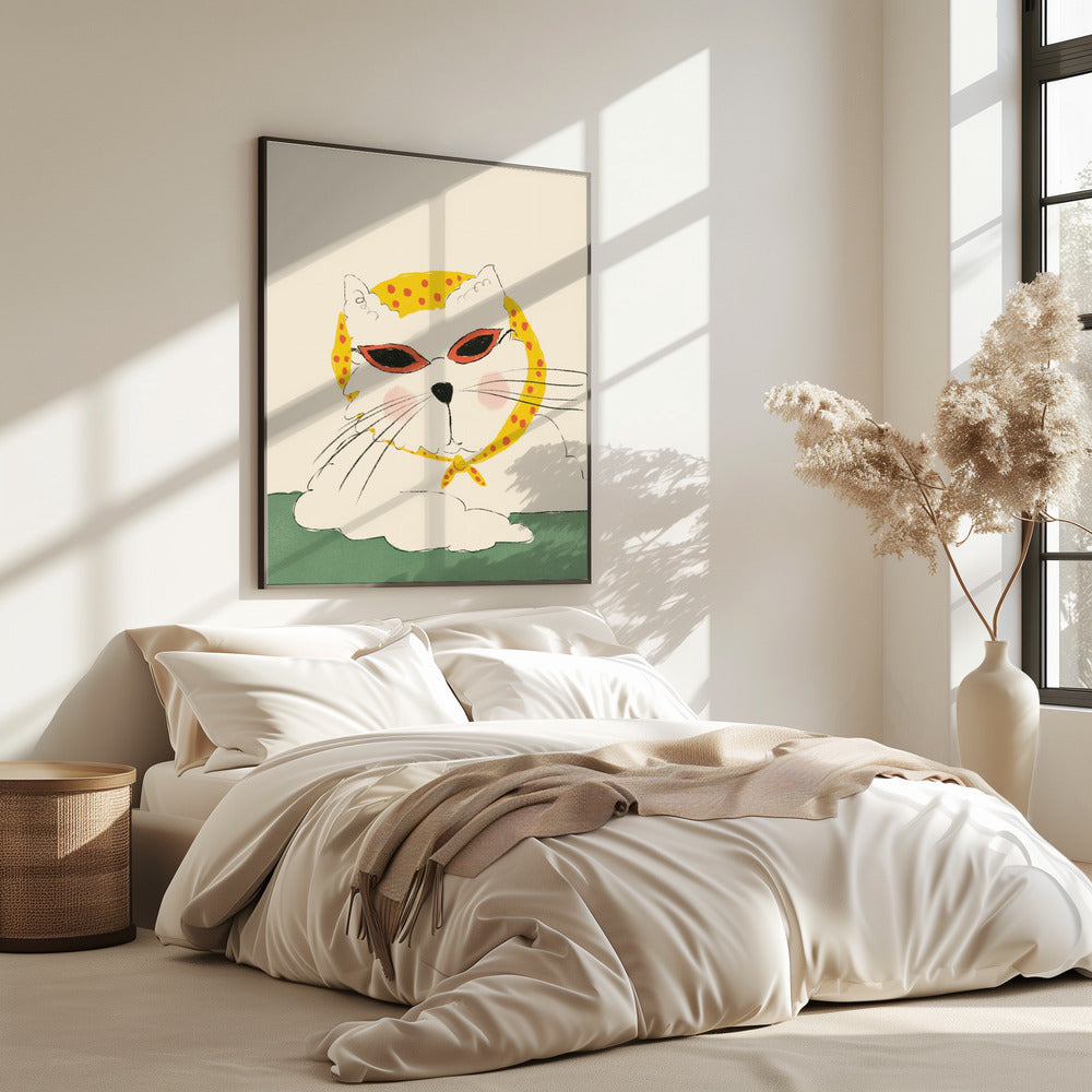 Chic Feline Pose | Poster